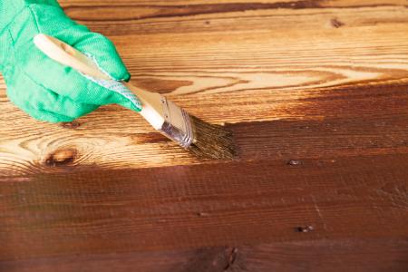 Deck staining